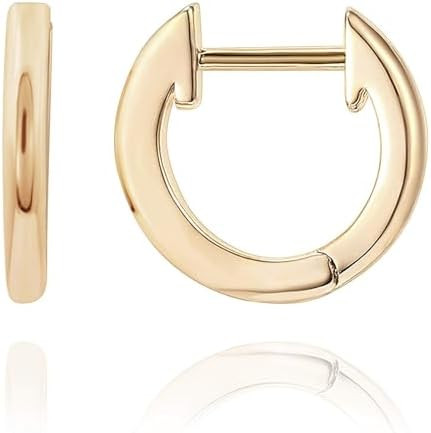 PAVOI 14K Gold Plated Ear Cuff | Gold Huggie Earrings for Women | Dainty Cuff Earrings & Small Ho... | Amazon (US)