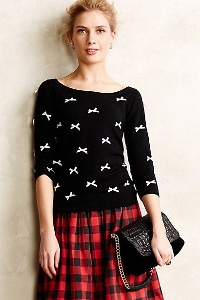 Bow-Tied Pullover | Anthropologie (US)