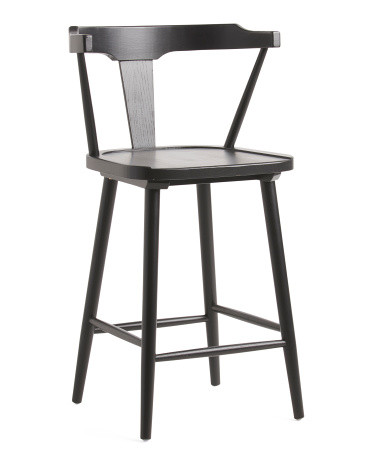 Geneva Wood Counter Stool | Marshalls
