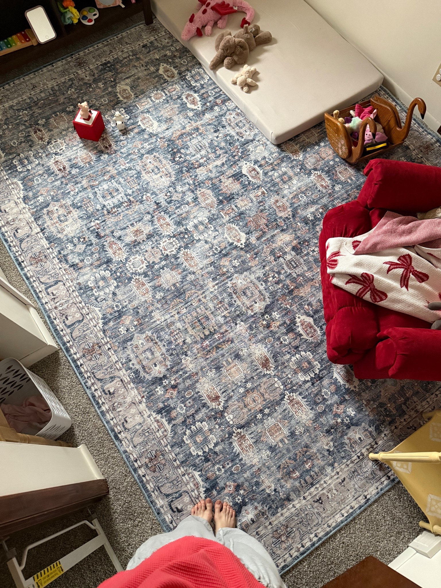 Where playtime meets practicality 🧸 This oversized washable rug is perfect for little feet, big messes, and everyday moments at home. 

#genderneutralnursery #neutralnursery #nurseryinspo #nurserydecor #babyroominspo 
#timelessnursery #cozynursery #softneutrals #modernnursery #classicnursery 

#LTKdayinmylife #LTKstorytime #LTKHome