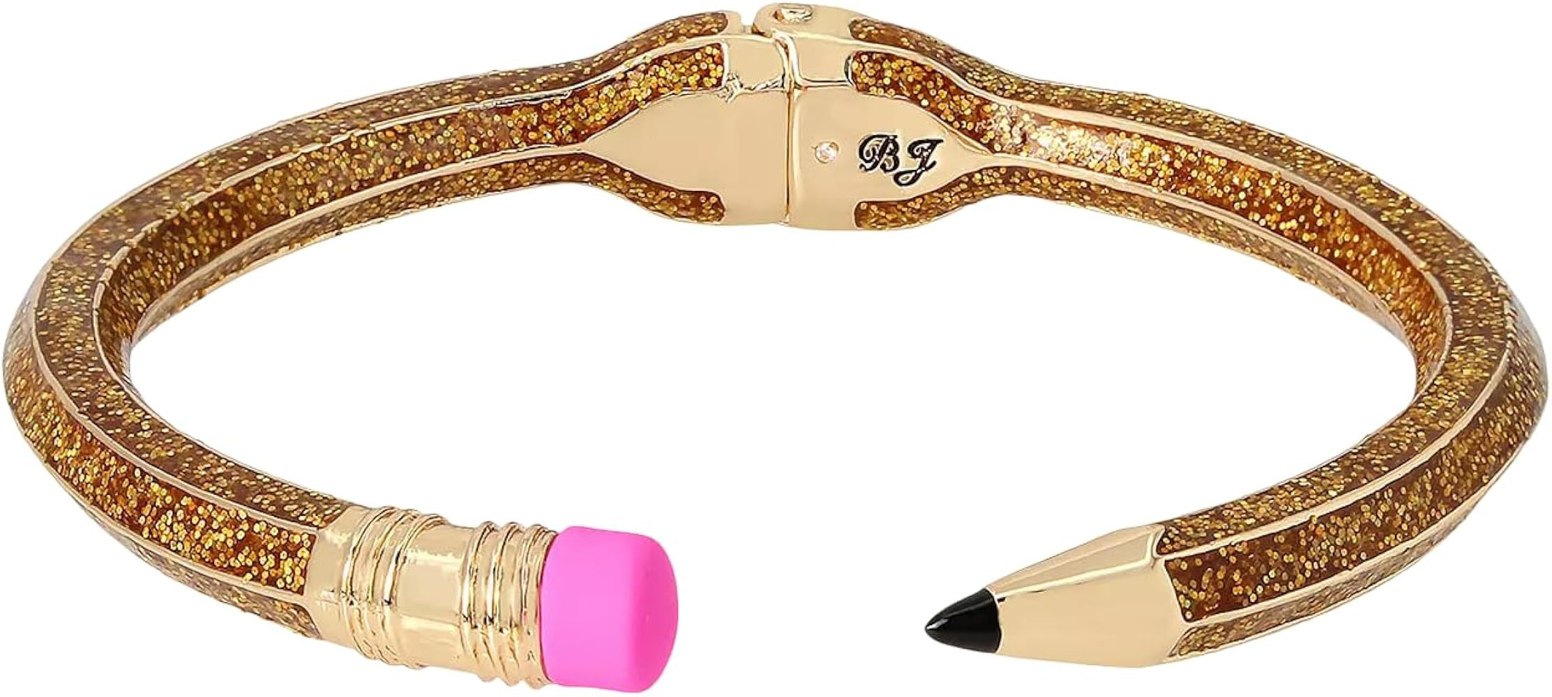 Betsey Johnson Pencil Hinged Bangle Bracelet - Gold - One size | Amazon (US)