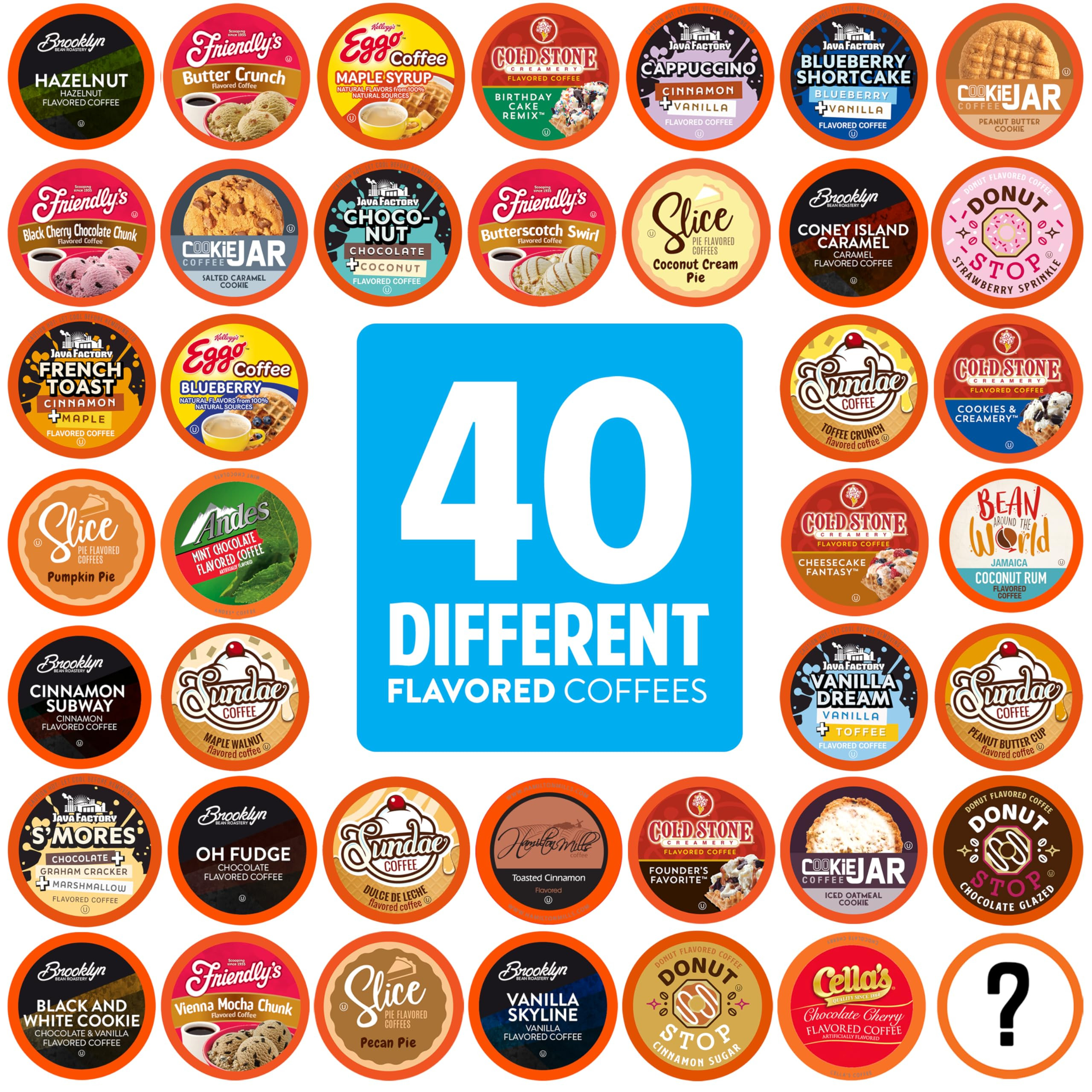 Two Rivers Coffee Flavored Coffee Pods Compatible with Keurig K Cup Brewers, Assorted Variety Pac... | Amazon (US)