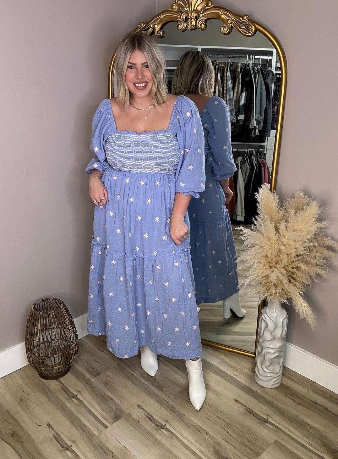 This dress is getting me ready for the season!!🌺💜

#LTKmorningroutine #LTKootd #LTKgrwm