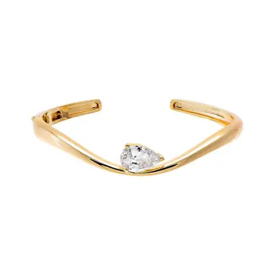 CZ Pear Swirled Open Bangle | Nordstrom