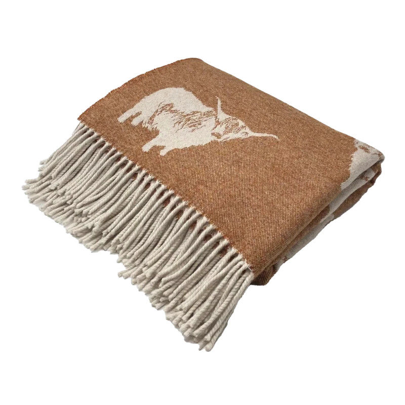 Merino Lambswool Throw/Blankets Woven Blanket | Birch Lane