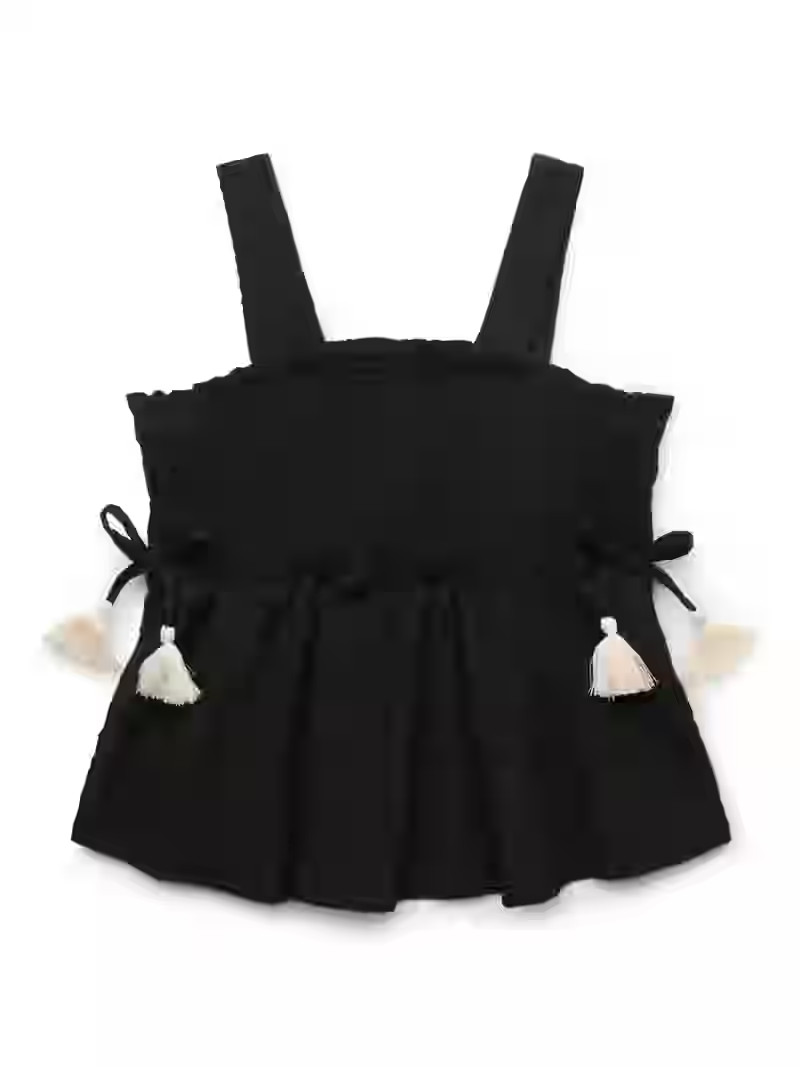 Wonder Nation Girls Tie Smocked Tank Top, Sizes 4-18 & Plus | Walmart (US)