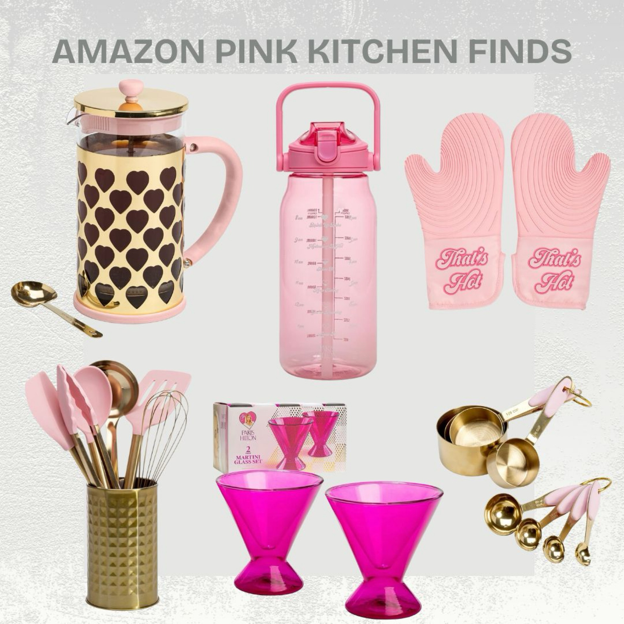 Amazon Pink Kitchen Finds #parishilton #amazonhome 

#LTKFindsUnder50 #LTKHome #LTKFindsUnder100