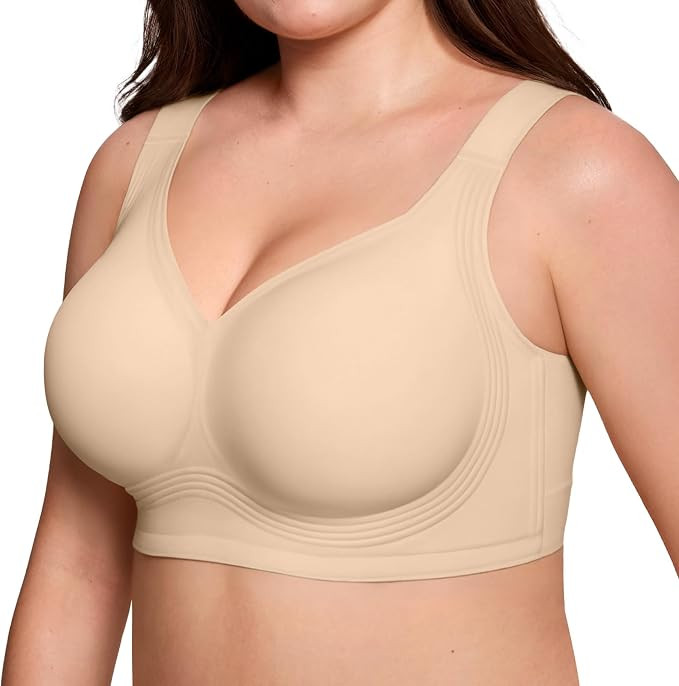 ProKloud Jelly Bras for Women No Underwire Wireless Bra with Support and Lift Full Coverage Plus ... | Amazon (US)