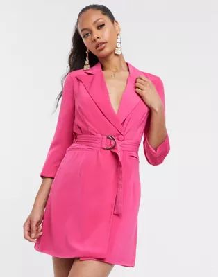4th & Reckless mini blazer dress in pink | ASOS (Global)
