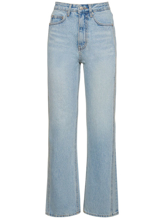 Linear high rise straight jeans - Dunst - Women | Luisaviaroma | Luisaviaroma