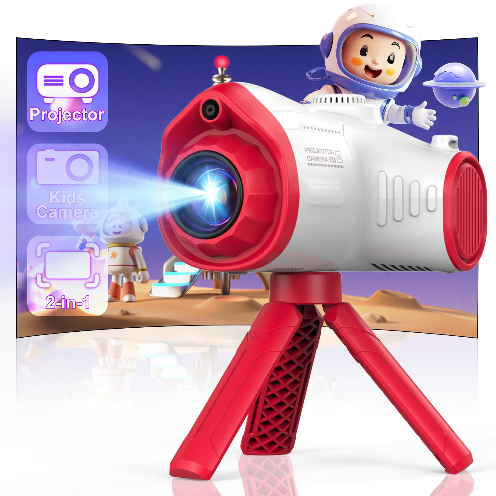 Kids Camera, Camera for Kids with Projector, Offers Projection, 48MP Photography, 1080p Video Rec... | Amazon (US)