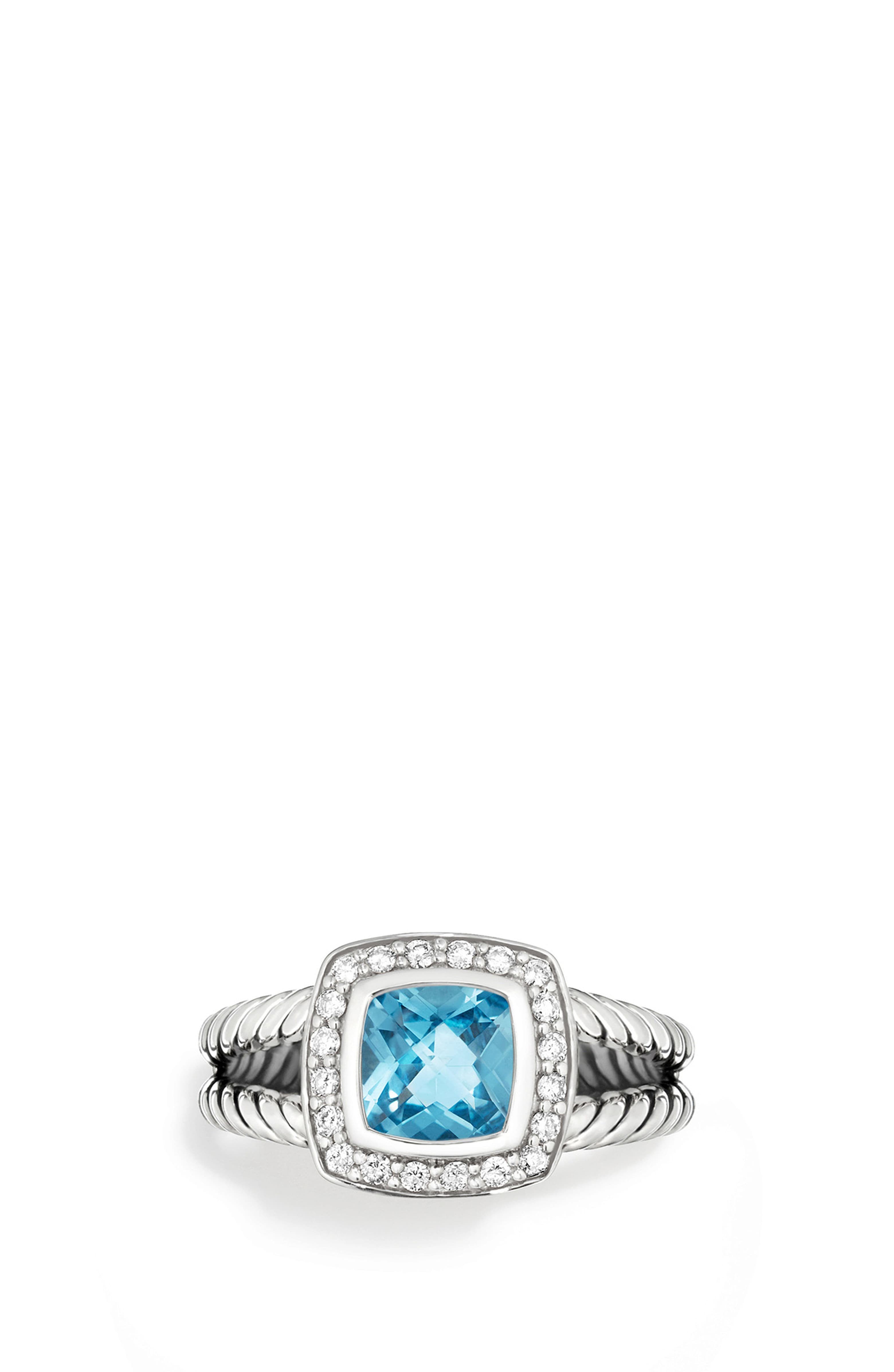 'Albion' Petite Ring with Semiprecious Stone & Diamonds | Nordstrom