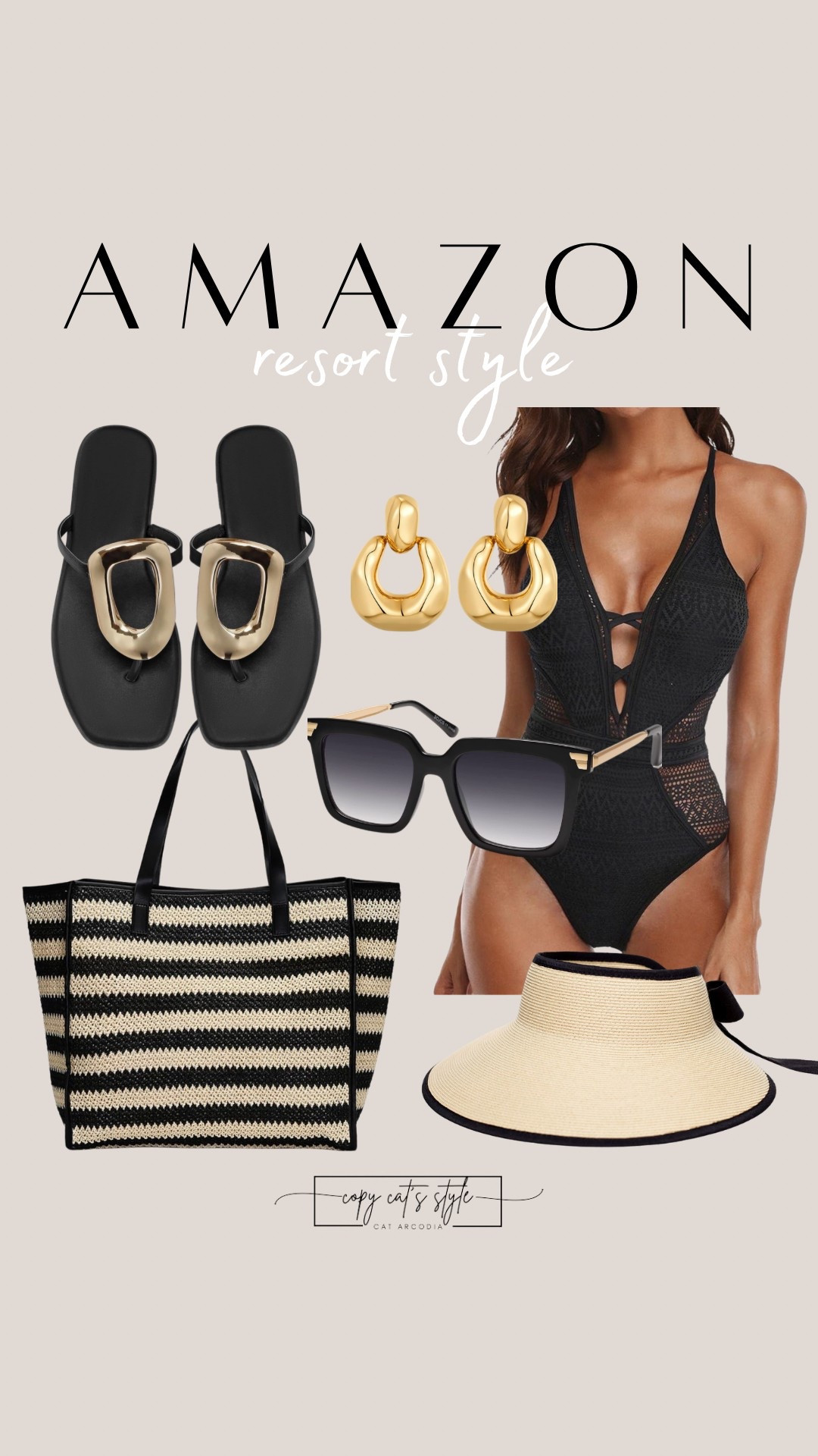 Amazon resort style! Amazon swimsuits, beach bags, sandals. 

#LTKFindsUnder50 #LTKStyleTip #LTKSeasonal