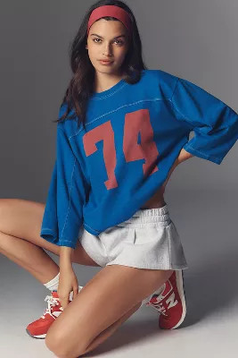 Pilcro 3/4 Sleeve Varsity Tee | Anthropologie (US)