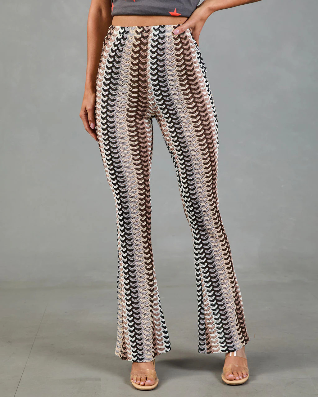 Resort Chic Striped Geometric Crochet Cover Up Pants | VICI