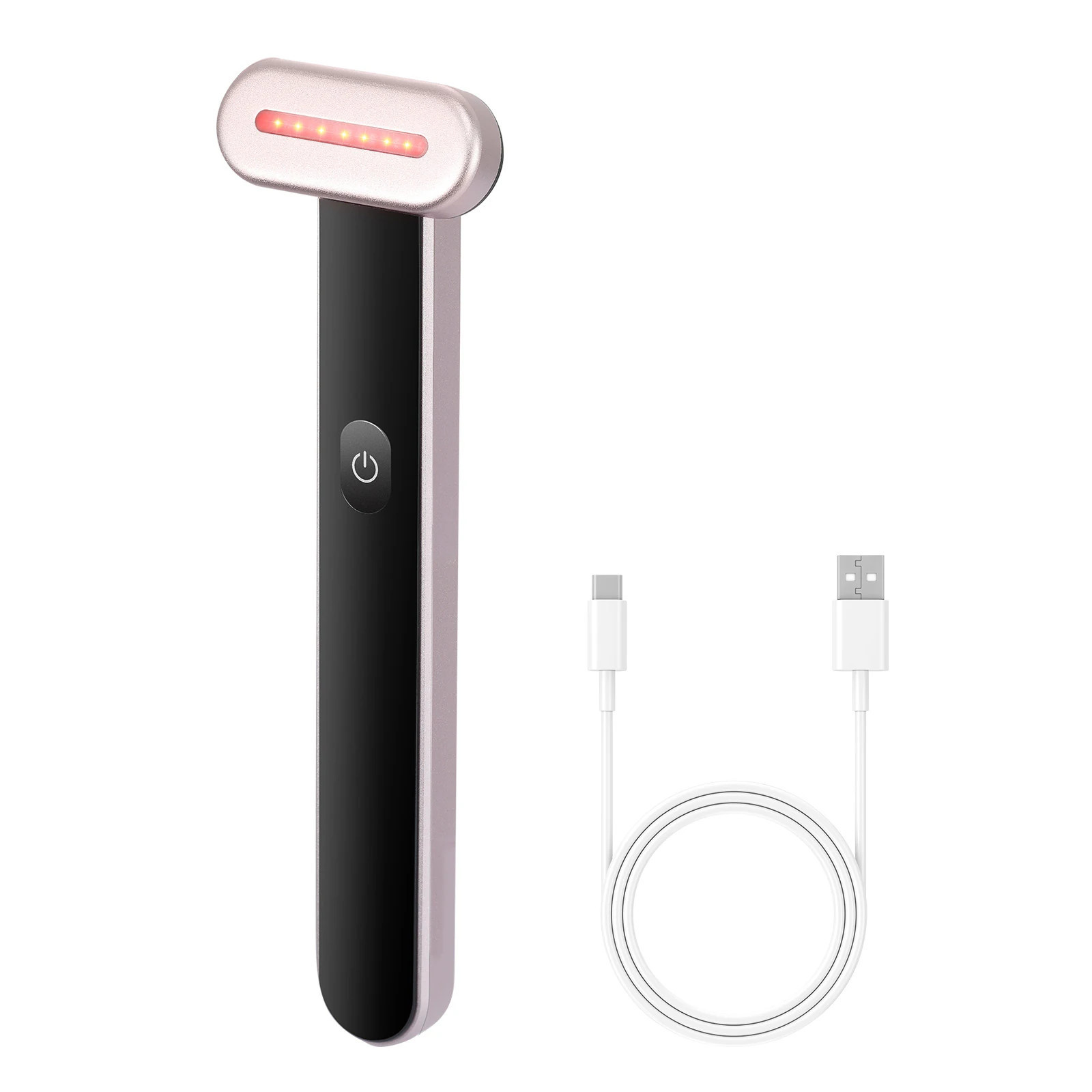 GIVIMO Red Light Therapy Wand for Face and Neck 3-in-1 LED Facial Wand with 7 Beads of 630nm Red Light Heat Therapy Vibration Massage Portable LED | Lowe's