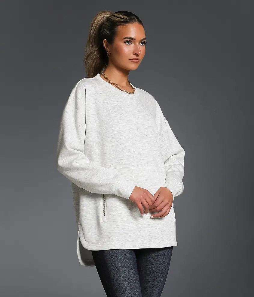 Heathered Pullover | Buckle