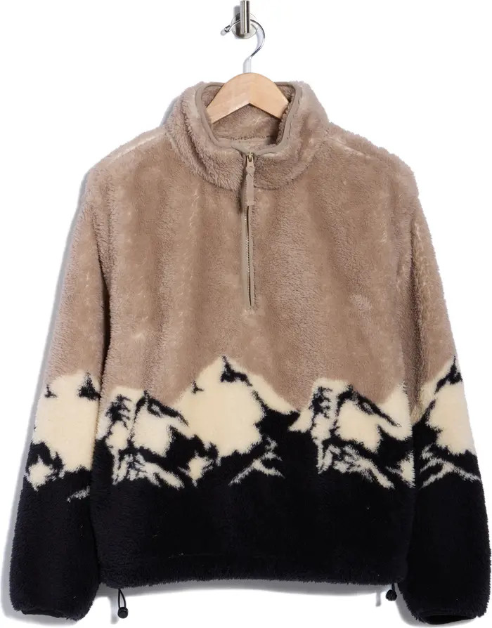 Thread & Supply Faux Shearling Scenic Half Zip Jacket | Nordstromrack | Nordstrom Rack