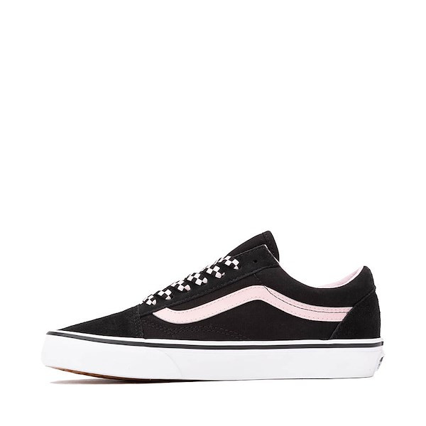 Vans Premium Old Skool Skate Shoe - Black / White / Pink | Journeys