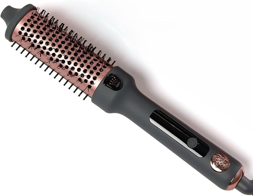 Hairitage Heated Curl Brush - 1.5 Inch Thermal Round Brush for Smooth & Frizz-Free Hair -10 Minut... | Amazon (US)