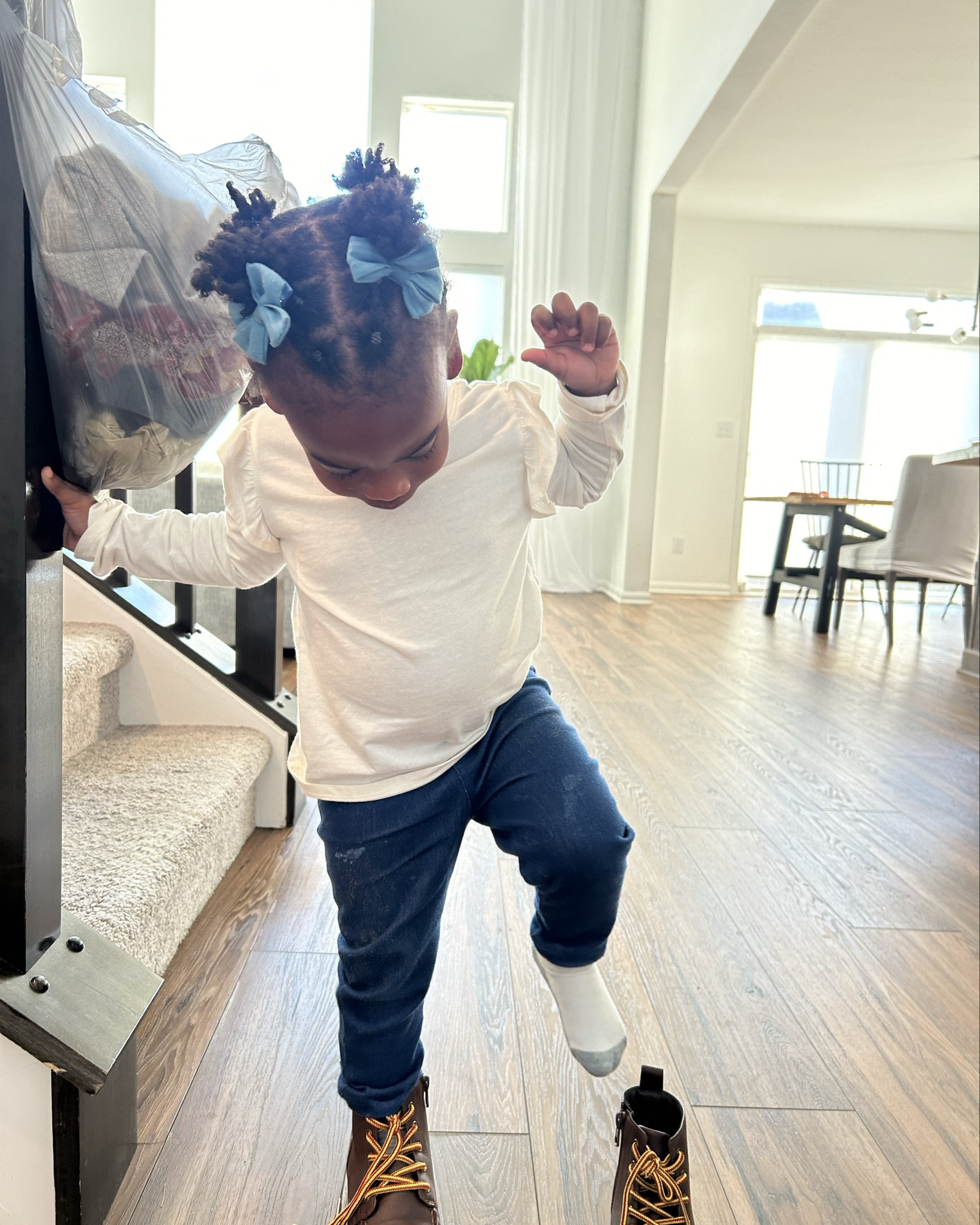 She’s trying on her brother’s shoes but this toddler girl fall outfit is $9!

#LTKFamily #LTKBaby #LTKKids