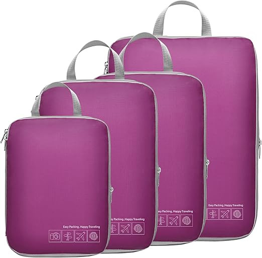 Cambond Compression Packing Cubes for Travel Women - Travel Bags Luggage Organizers Travel Essent... | Amazon (US)