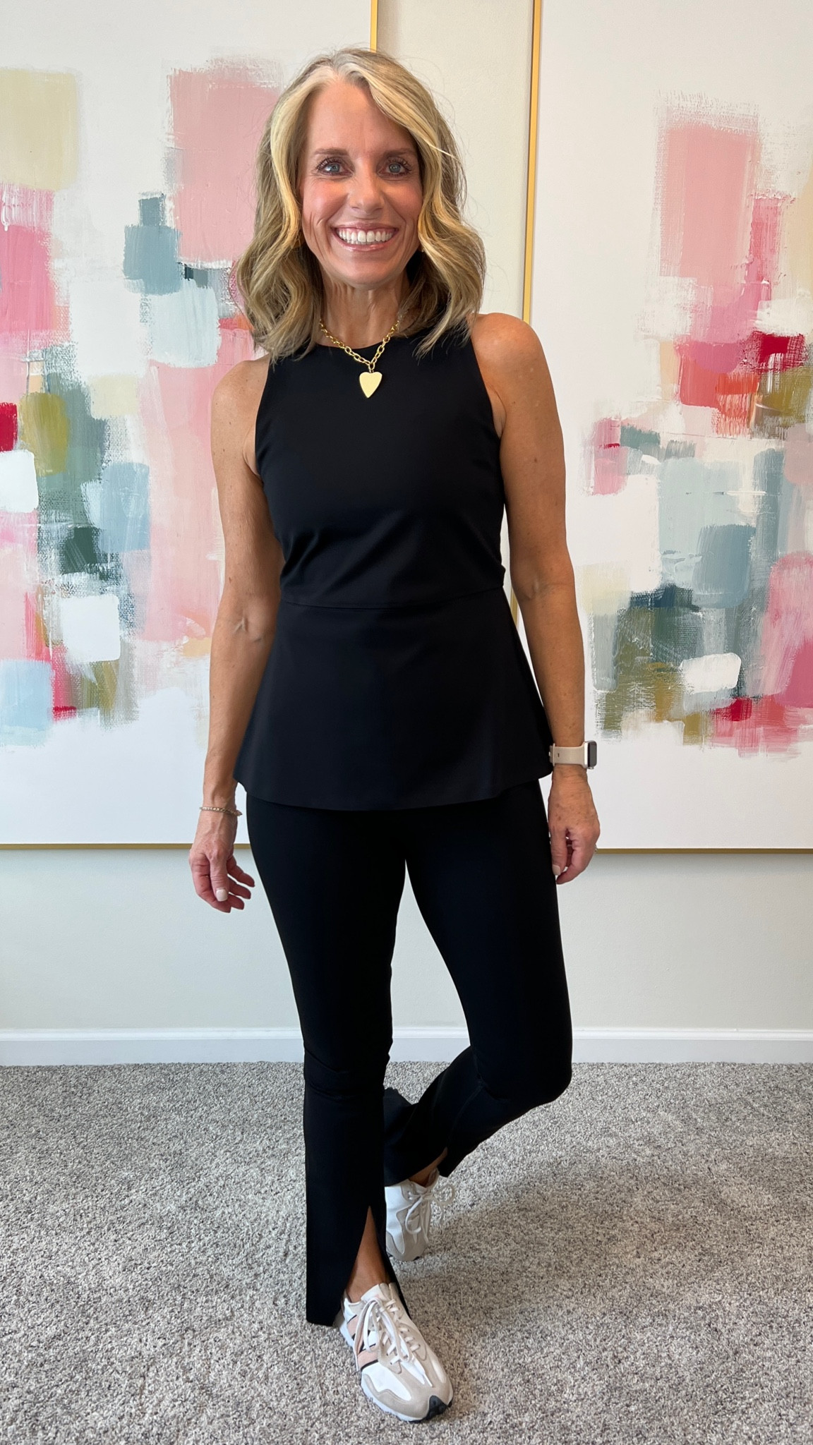 Work or workout? You decide. Wearing medium bottoms and small top. Use code LISAXSPANX 

#LTKfindsunder100 #LTKstyletip #LTKover40