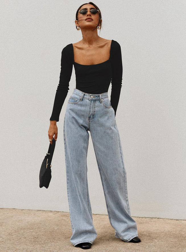 Charlotte Bodysuit Black | Princess Polly US