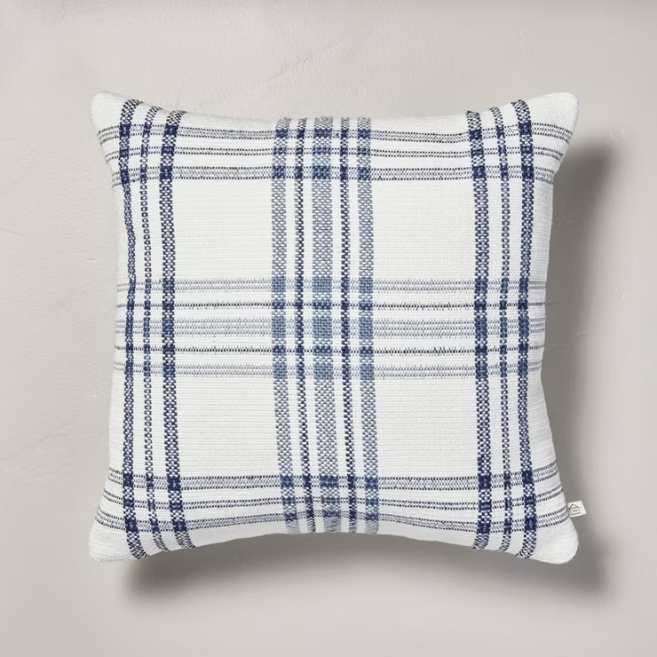Plaid Indoor/Outdoor Throw Pillow - Hearth & Hand™ with Magnolia | Target