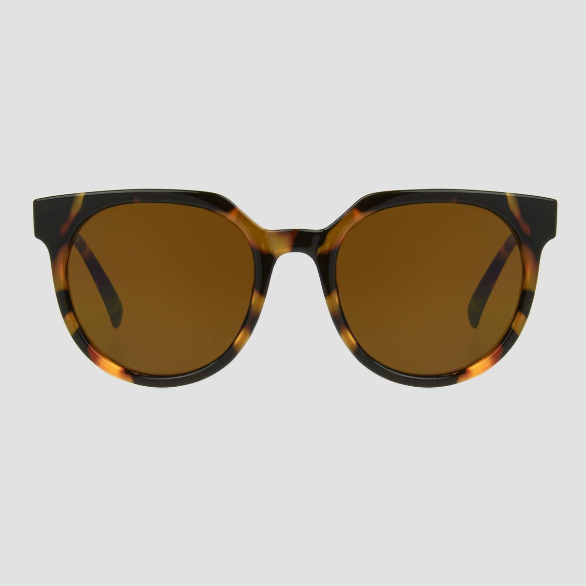 Women's Tortoise Shell Print Angular Square Sunglasses - Universal Thread™ Brown | Target