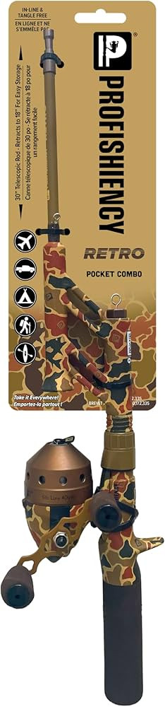 Profishiency 30" Telescopic Spincast Pocket Combo | Amazon (US)