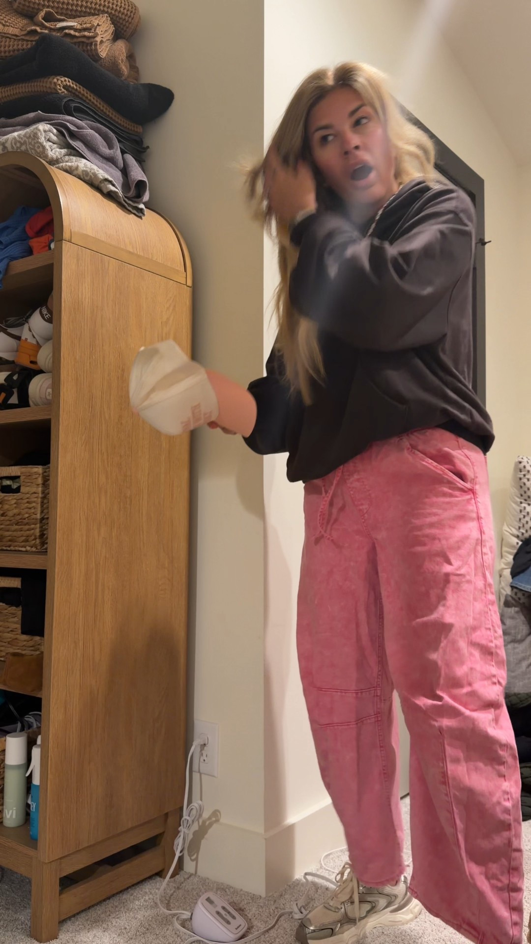 Hoodie. Barrel Jeans. Dupe tennis shoes. Always a win. 

#LTKmomlife #LTKdayinmylife