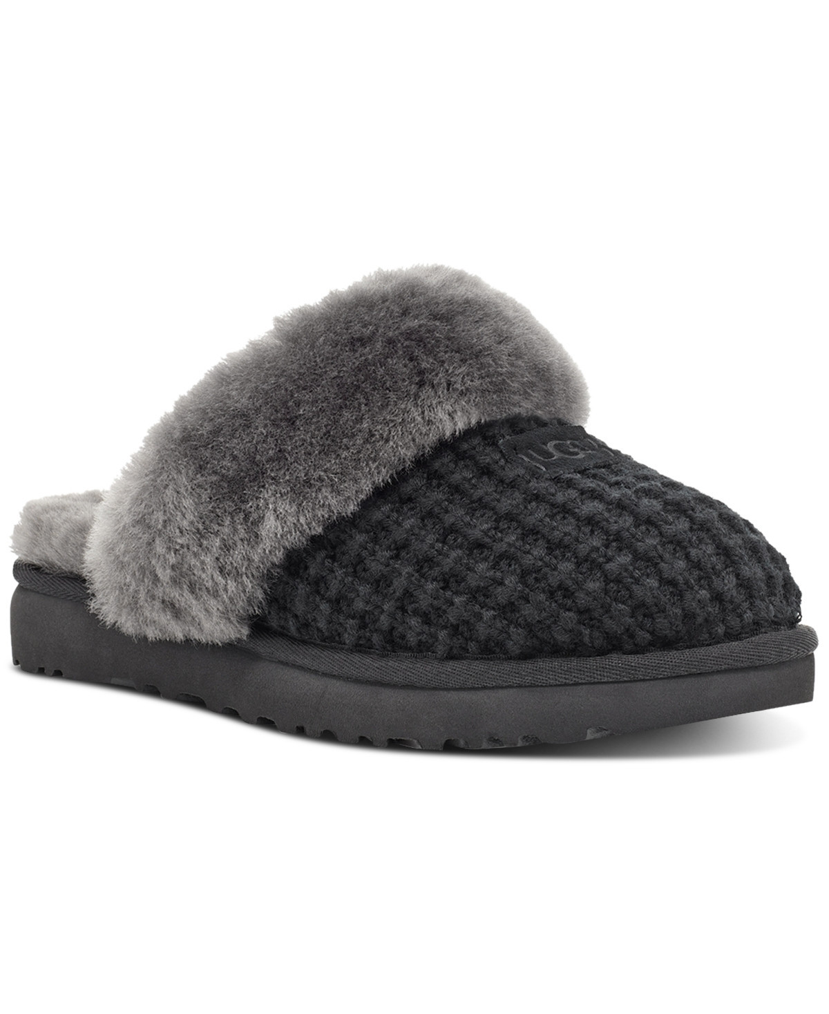 Ugg Women's Cozy Faux-Shearling Slippers - Black | Macy's