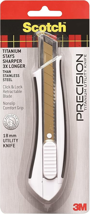 3M 159572 051141976549 Scotch Titanium Snap-Off Utility Knife, Large | Amazon (US)