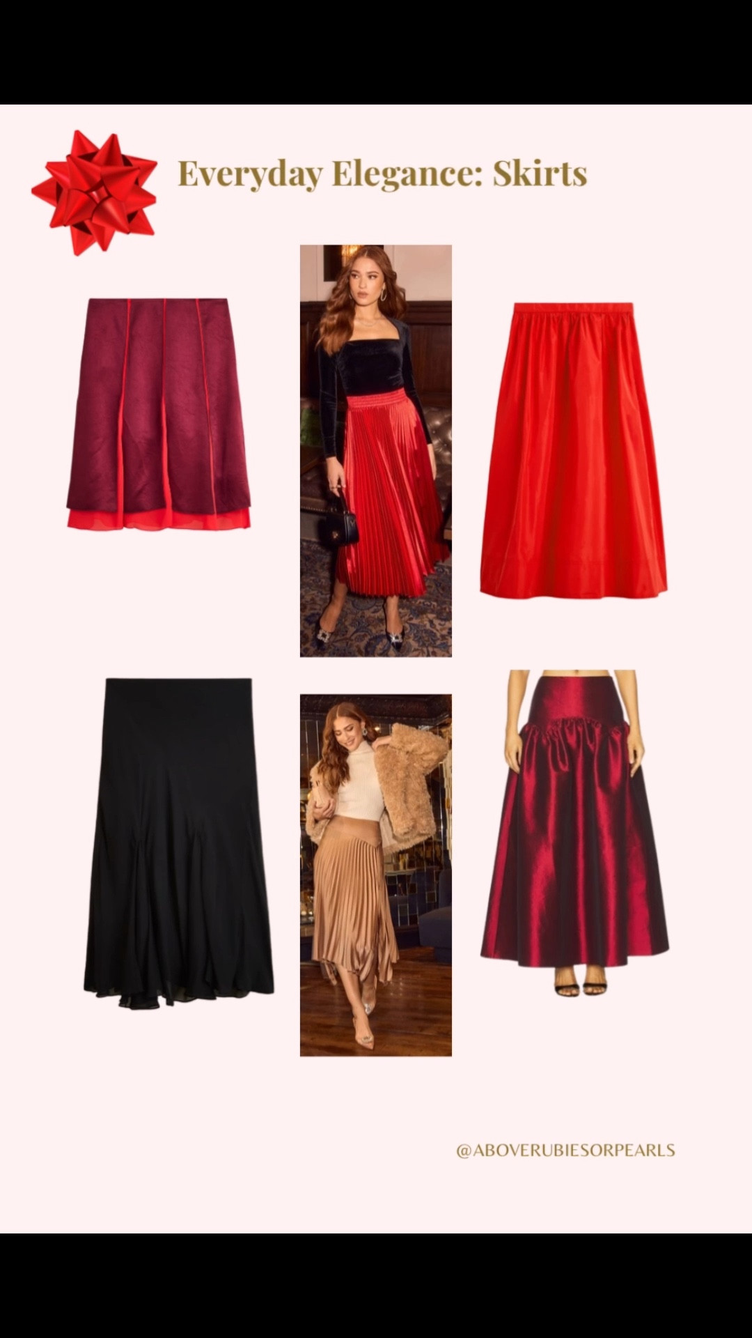 Everyday Elegance ✨ Flowy Skirts Edit

Satin, pleats, taffeta, and classic blacks + reds — these flowy midi skirts are perfect for holiday events, church gatherings, and elevated everyday style.

Tap to shop the full skirt collection.


#LTKSeasonal #LTKGiftGuide #LTKHoliday