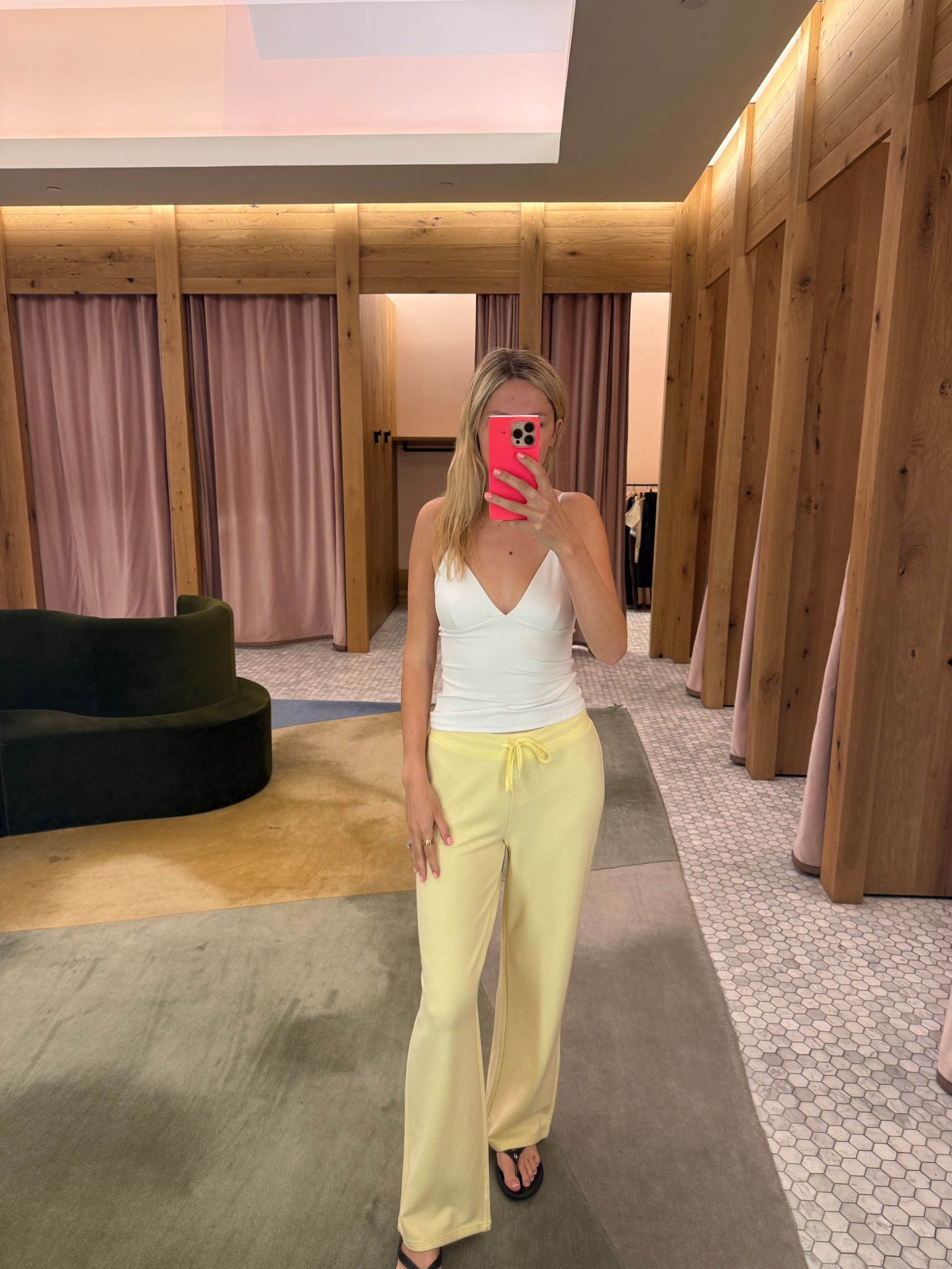 These butter yellow sweats are to die for!! Perfect for a travel day. True to size and super cozy from @Aritzia ￼￼

#LTKootd #LTKTall #LTKTravel