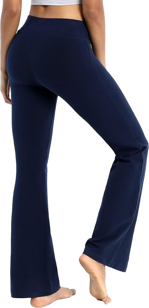 BUBBLELIME 29"/31"/33"/35"/37" 3 Styles Women's High Waist Bootcut Yoga Pants Basic/Side Pockets ... | Amazon (US)