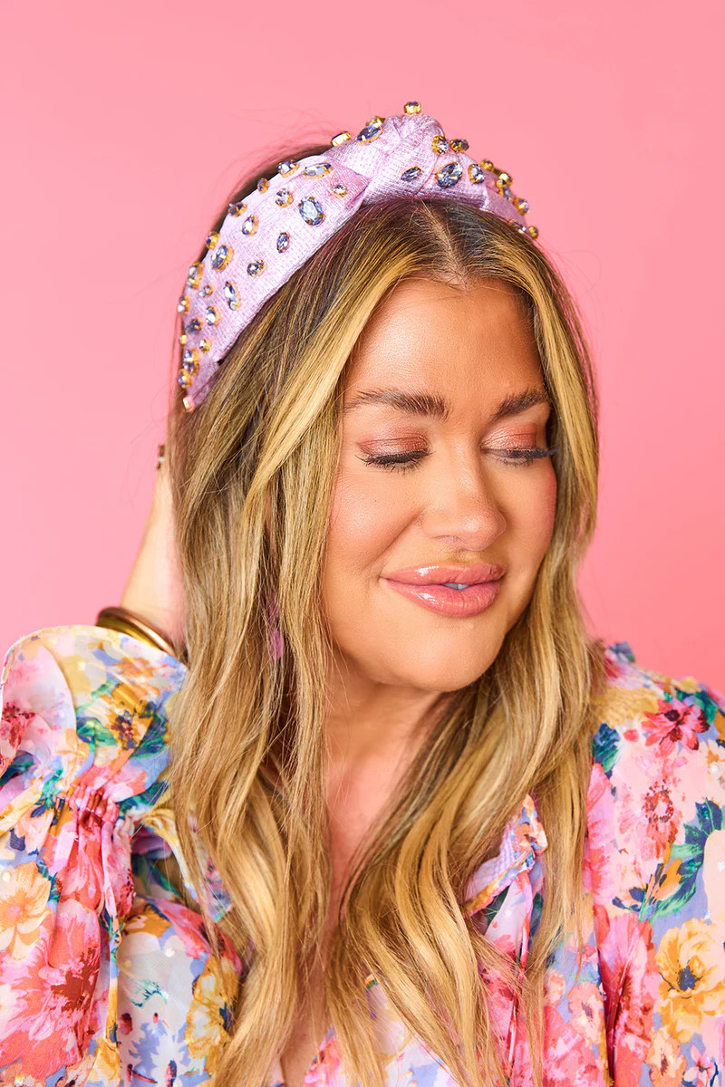 Brianna Cannon xx BL Eleanor Embellished Headband - Lilac | BuddyLove
