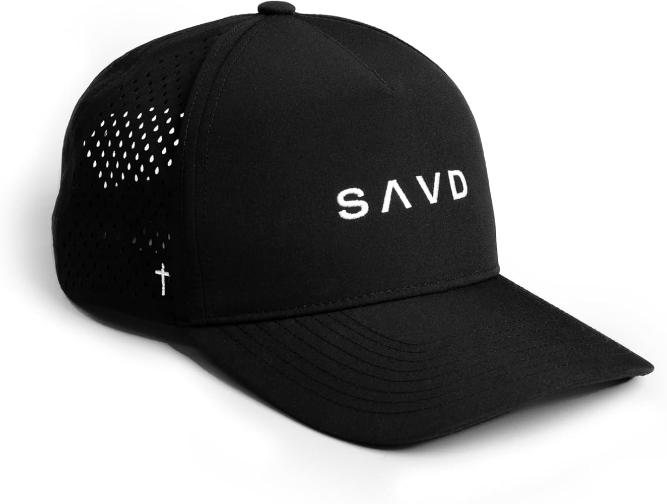 SAVD Perforated Snapback Hat – Christian Gym & Lifestyle Cap, Breathable Mesh Back, Embroidered... | Amazon (US)