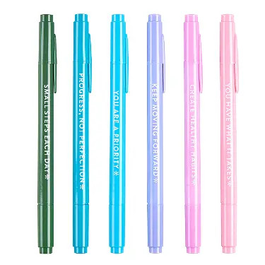 Wellness Dual-Tip Markers 6-Pack | Erin Condren | Erin Condren