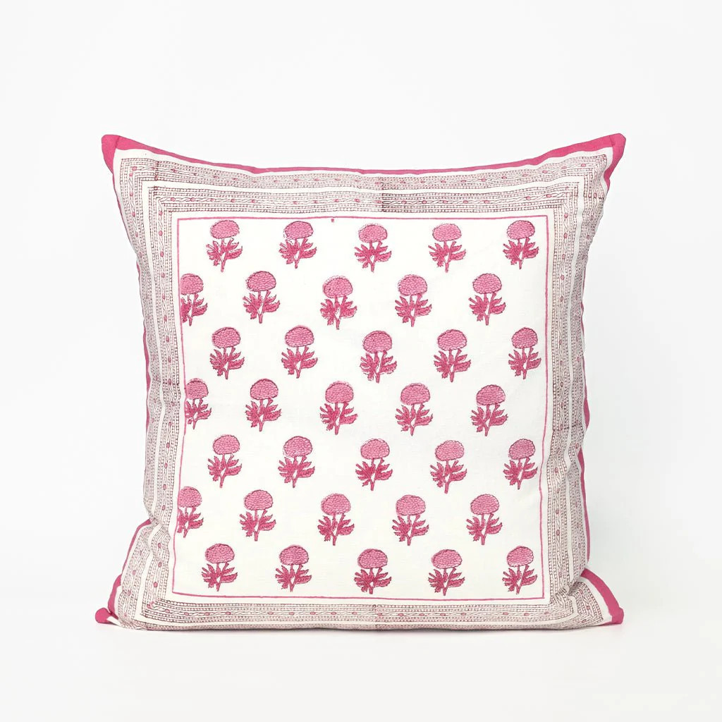 Rose Pillow Cover | Pomegranate
