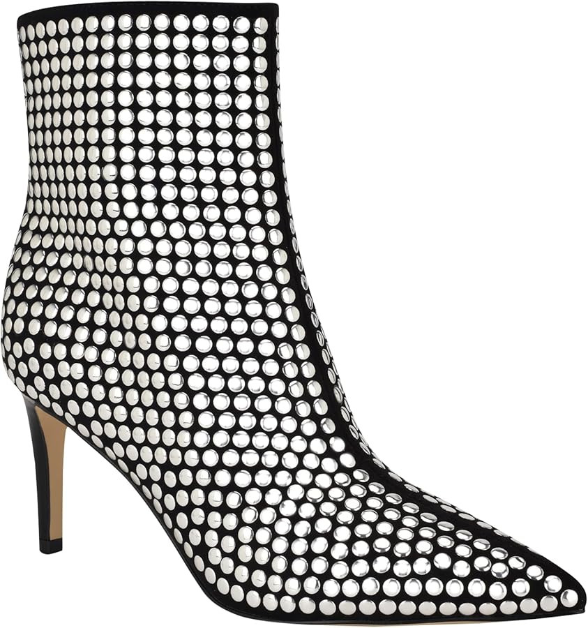 Amazon.com | Nine West Women's KEPORD Ankle Boot, Black Studded 001, 9.5 | Ankle & Bootie | Amazon (US)