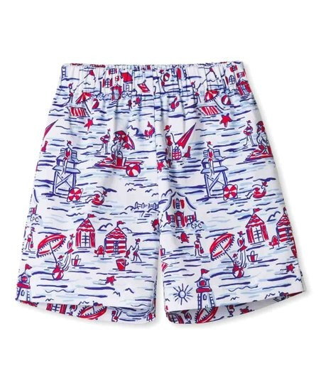 Blue & Red Nautical Dylan Shorts - Infant & Toddler | Zulily