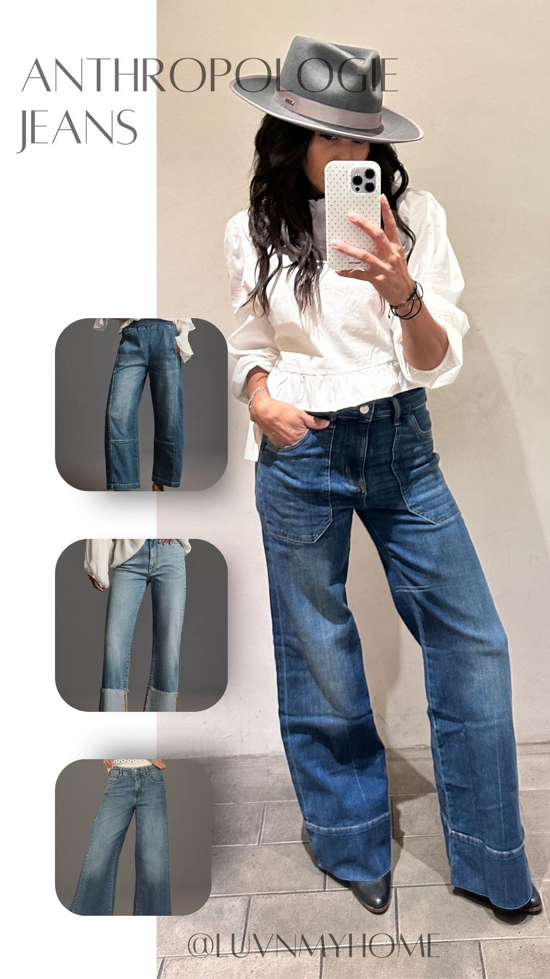 It’s the cuff (and the stretch!) for me. 🤍These Anthropologie jeans are ridiculously comfy perfectly cuffed & easy to dress up or down. Total wardrobe win. Check out all the other styles too! #LTKAnthro #DenimLove 👖#Casual 
#Luvnmyhome #Anthropologie #Denim

#LTKWorkwear #LTKMidsize #LTKStyleTip