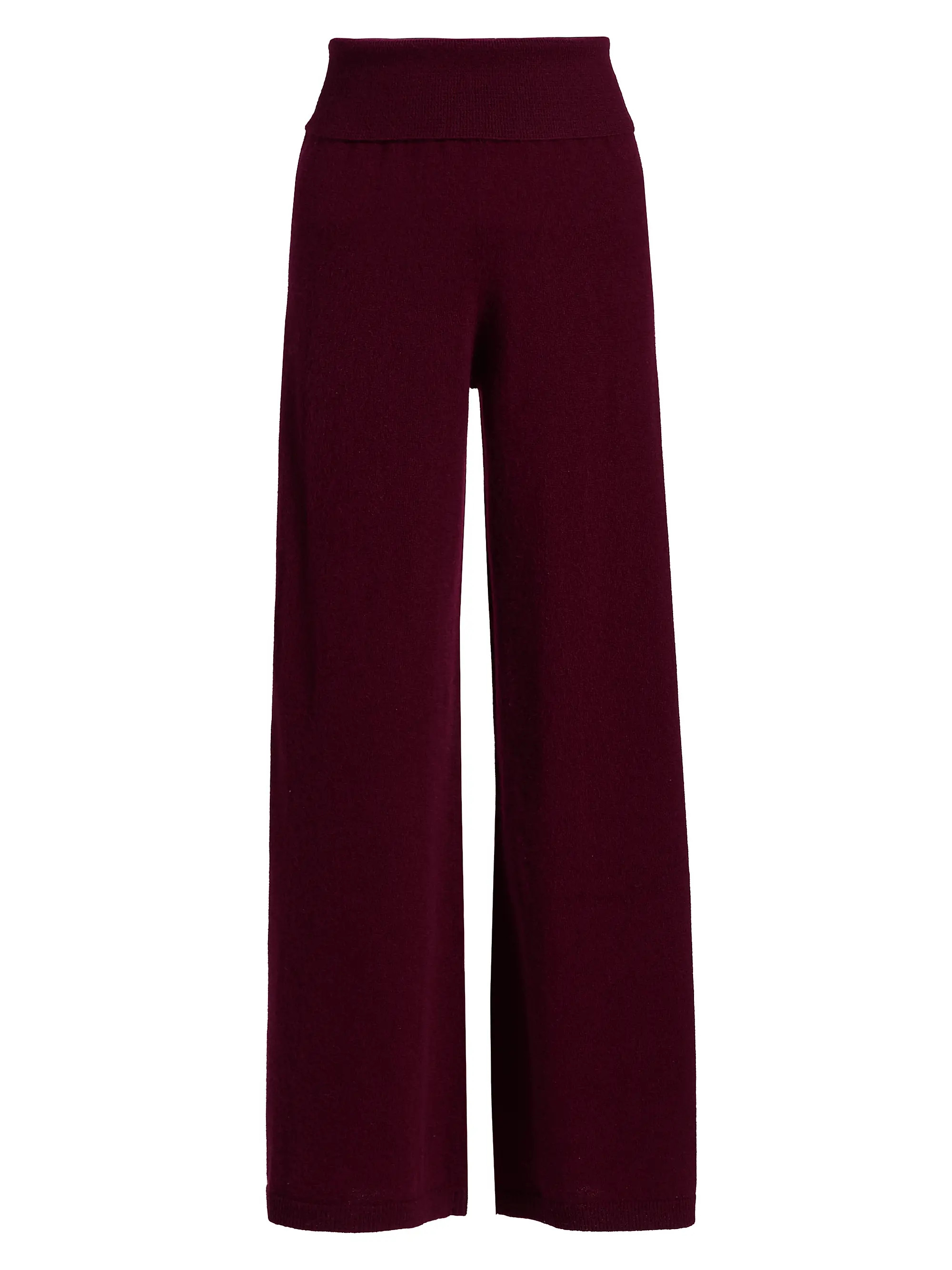 Cashmere Foldover Knit Pants | Saks Fifth Avenue