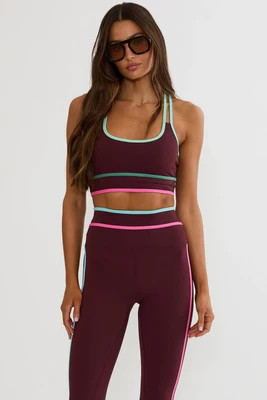 Anari Top Raspberry Bloom Colorblock | Beach Riot