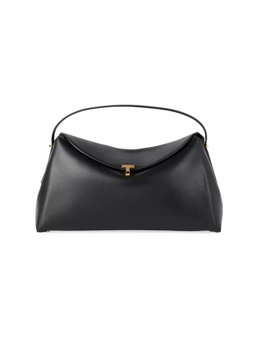 T-Lock Leather Top Handle Bag | Saks Fifth Avenue