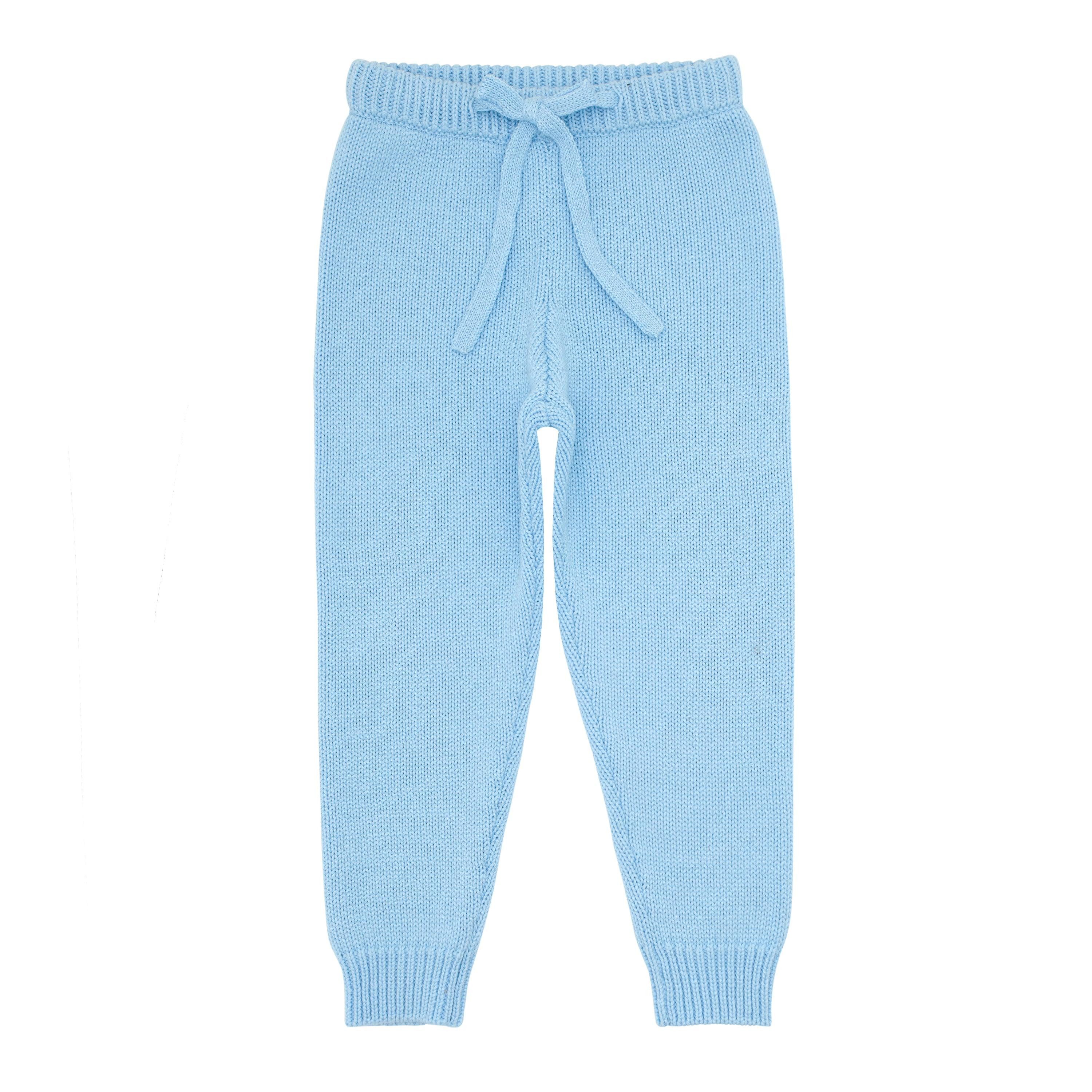 unisex peri blue knit pant | minnow