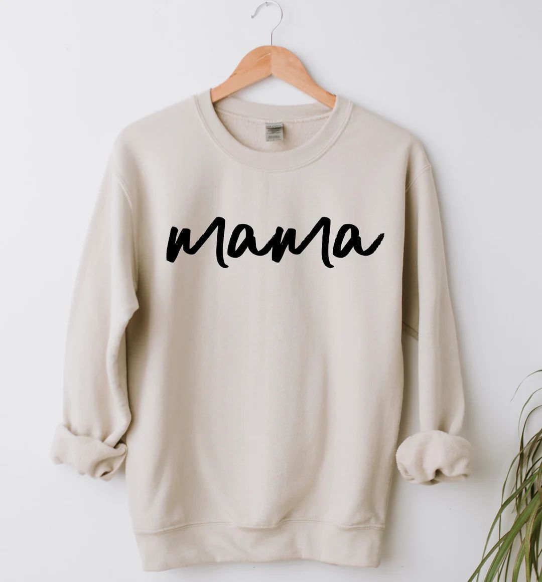 Mama Crewneck Sweatshirt Gift Mama Sweater Baby Shower Gift - Etsy | Etsy (US)
