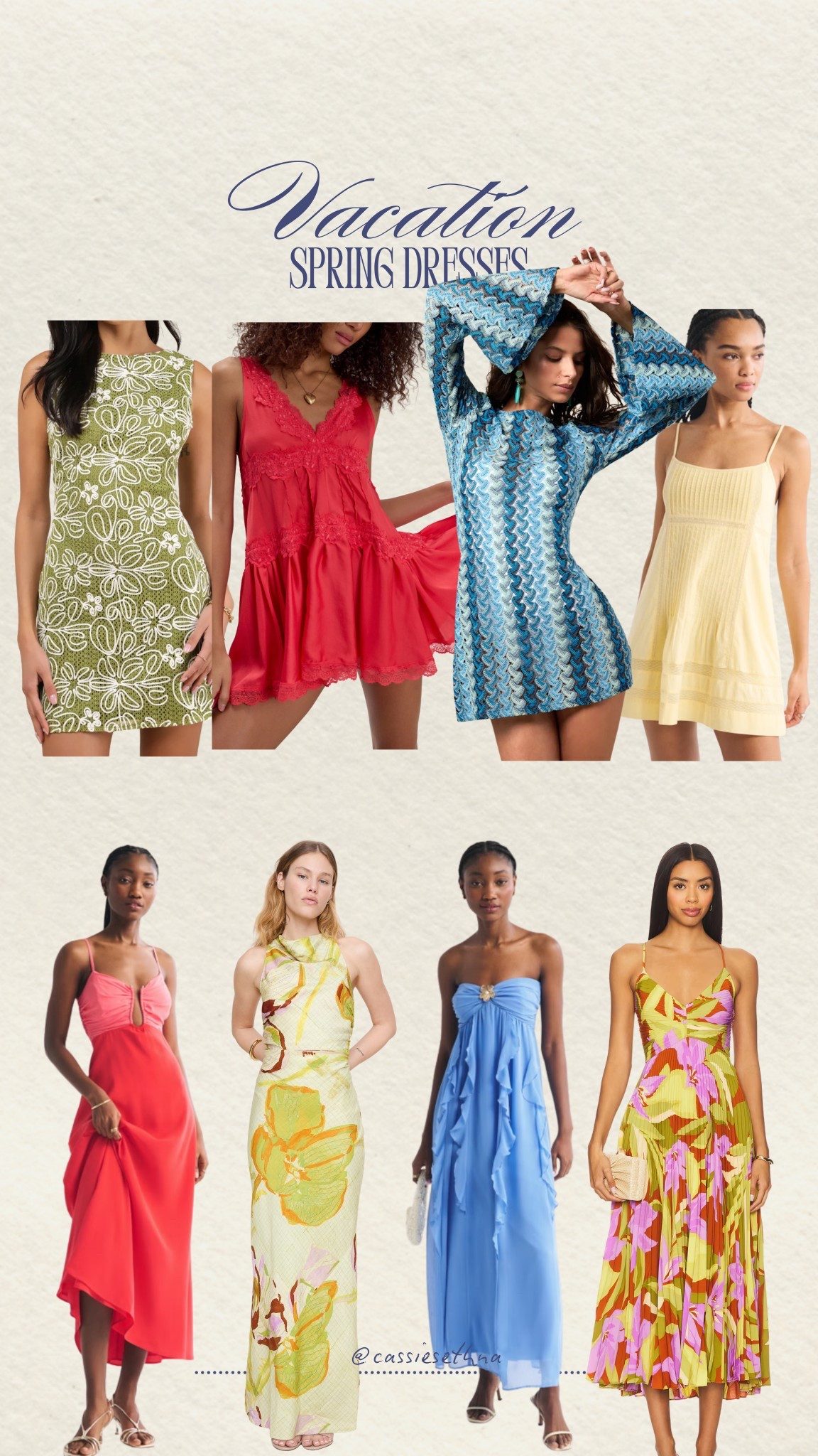 Dresses to wear on a spring vacation somewhere warm! 

#LTKSeasonal #LTKWedding #LTKTravel